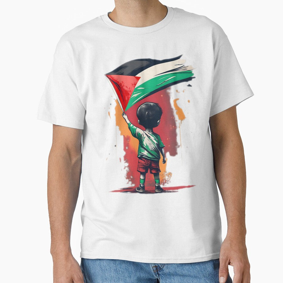 Children Of Gaza With Palestine Flag by JurenArt