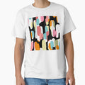 Mid-Century Modern Aqua, Pink, Black Abstract Designs by DEC02