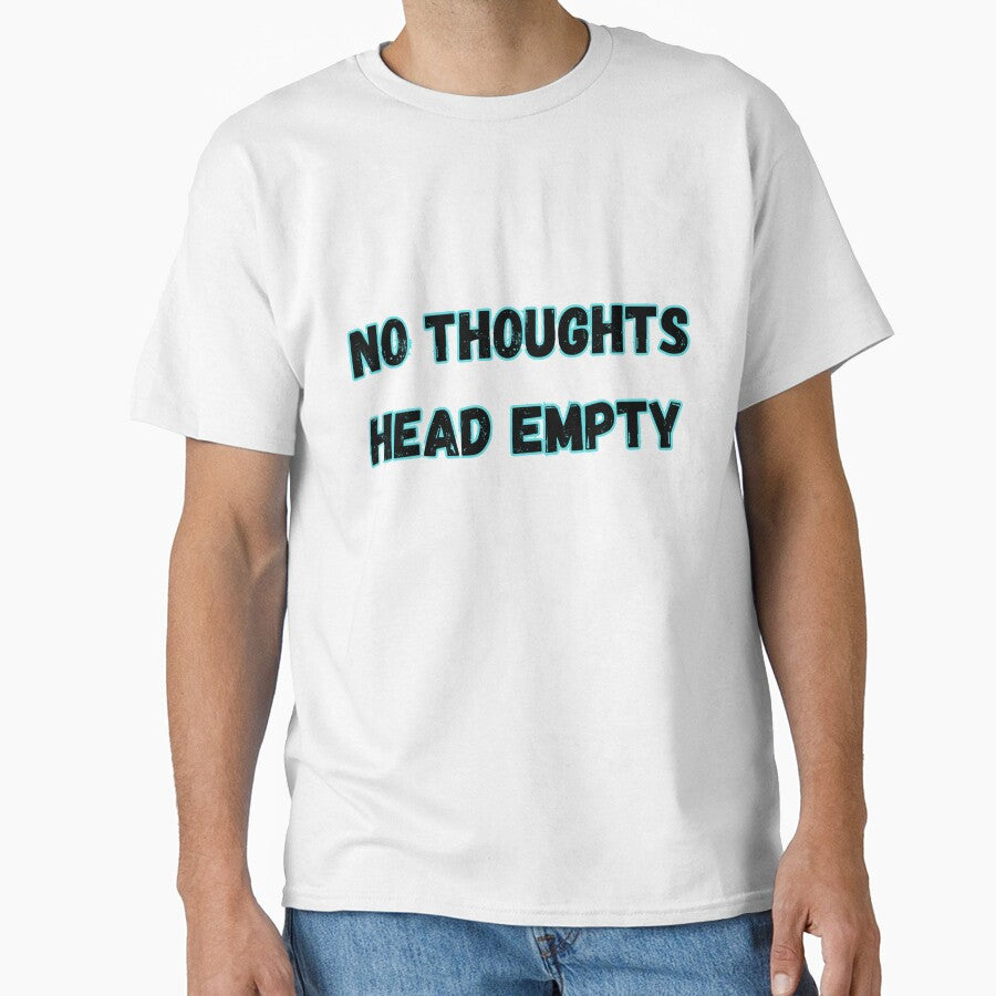 No Thoughts Head Empty – Chill Brain Humor Design by PaperSkyDigital