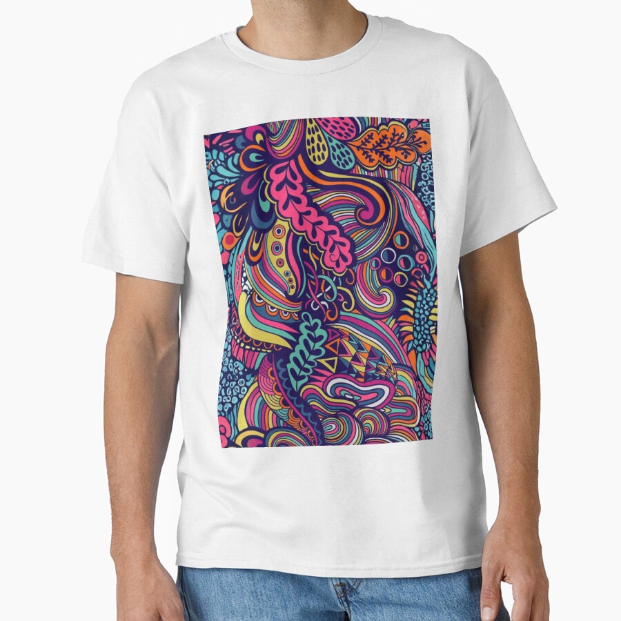 Retro 70s Floral Pattern - Vintage Warm Blooms & Groovy Flowers by Siriusvibes