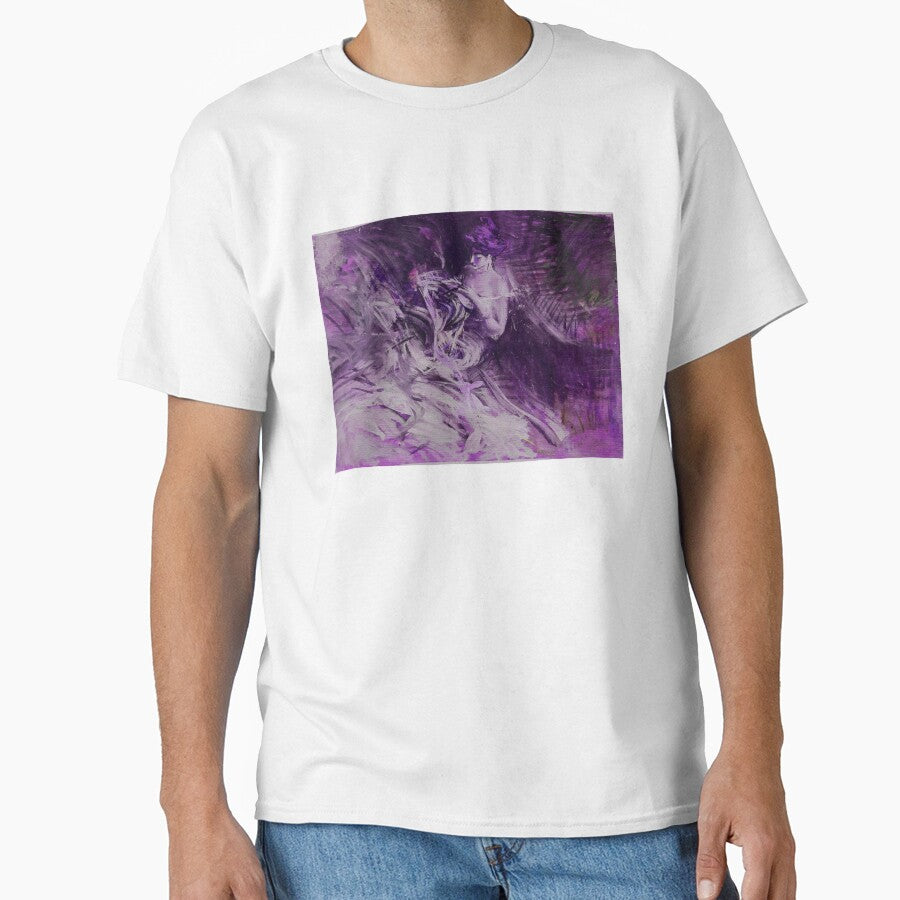Liminal Purple Abstract Girl by BioDigital-Jazz