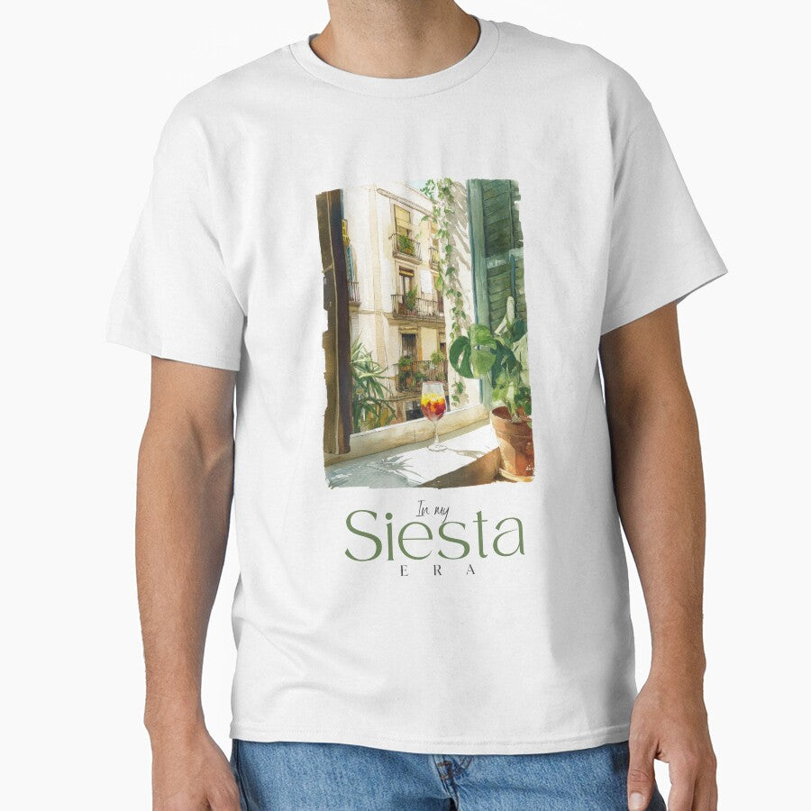 In My Siesta Era Sangria Wall Art Aesthetic Cozy Home Decor and Slow Living Vibes by MeowcuryRising