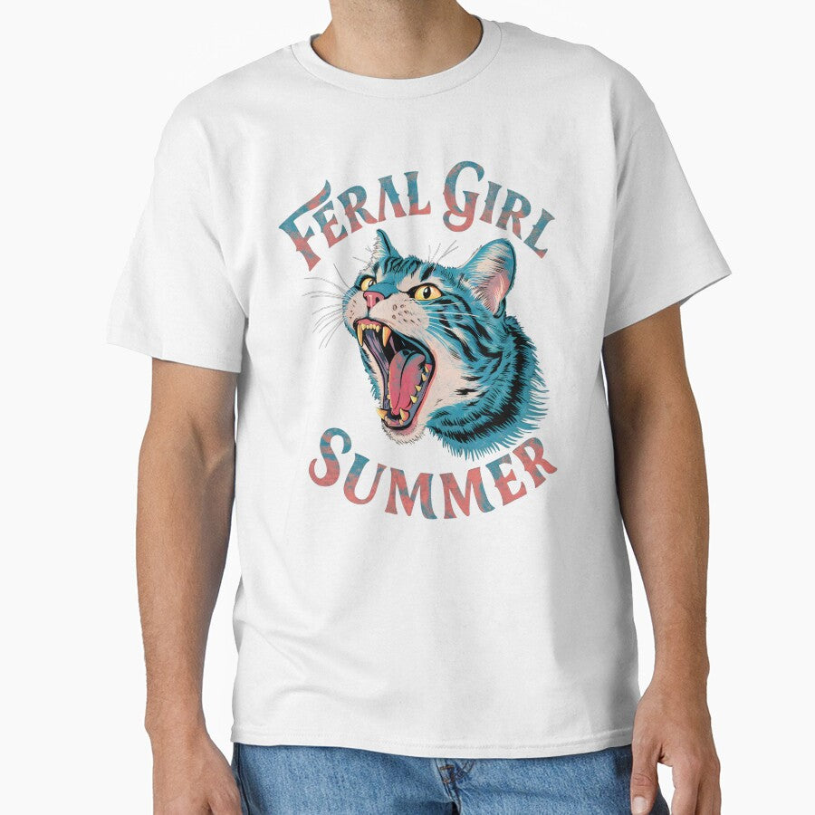 Feral Girl Summer Cat by YourPassionArt