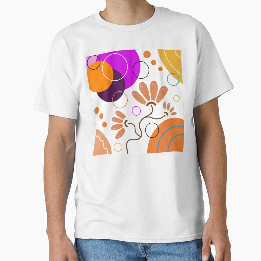 Orange Boho Minimalism Design by Sartoris Art