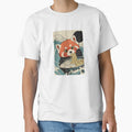 Red Panda Eating Ramen Cute Noodle Lover by JEFDodsonArt