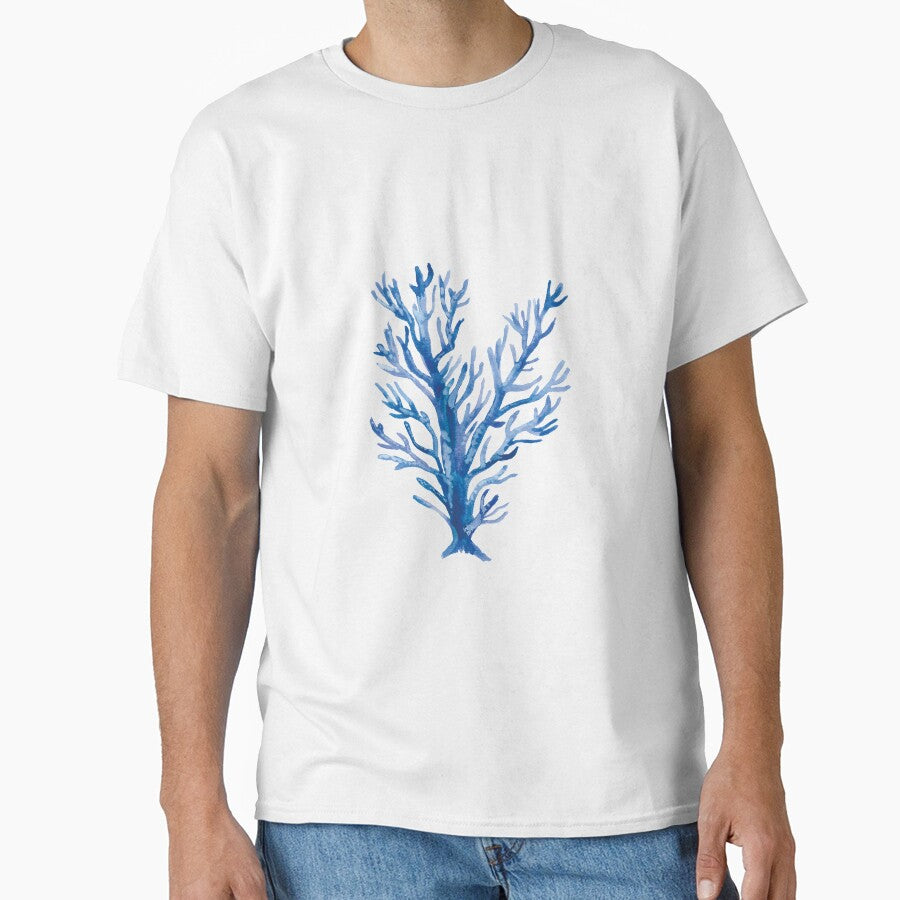 Blue Coral - Watercolor - Great Barrier Reef by lightandshine