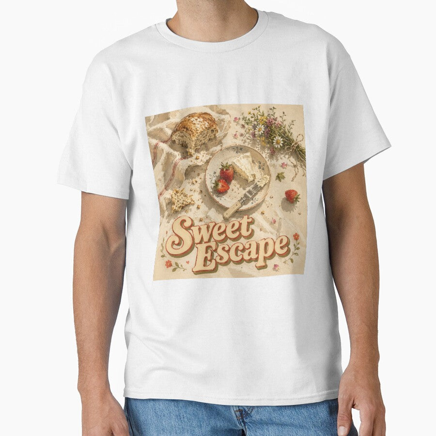 Sweet Escape | Hand Painted Strawberry Picnic Flat Lay Illustration by UUniqueIImprint