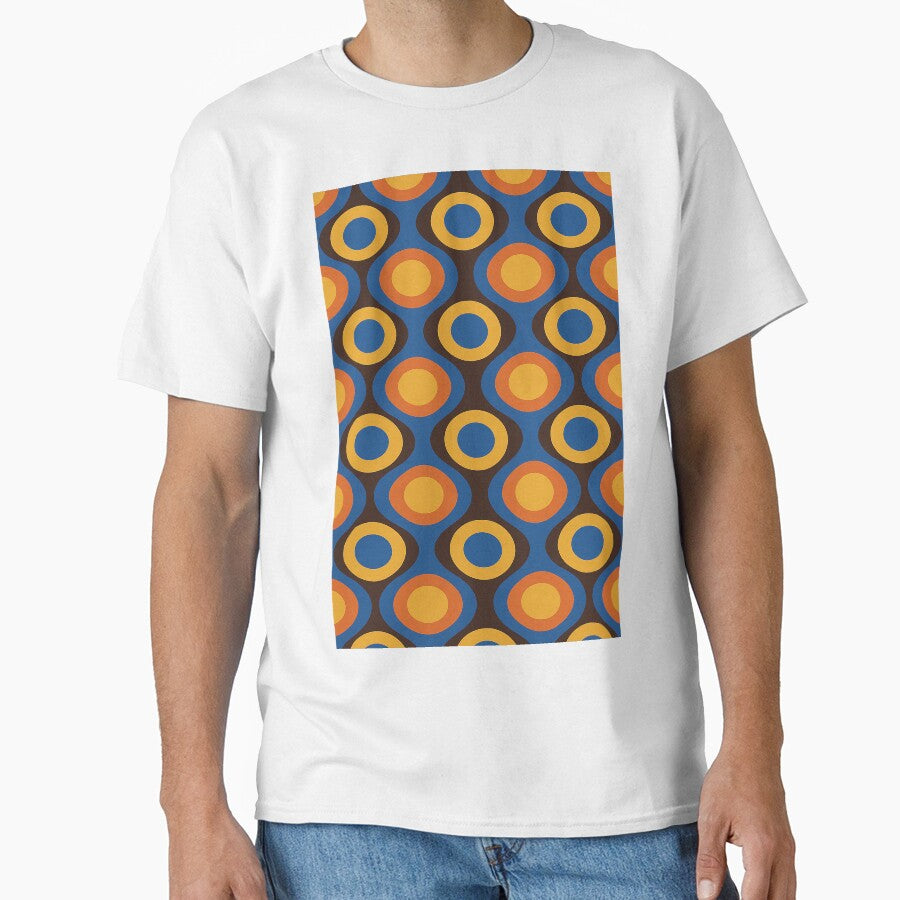 Retro 70s Geometric Circle Pattern by weirdfishes123