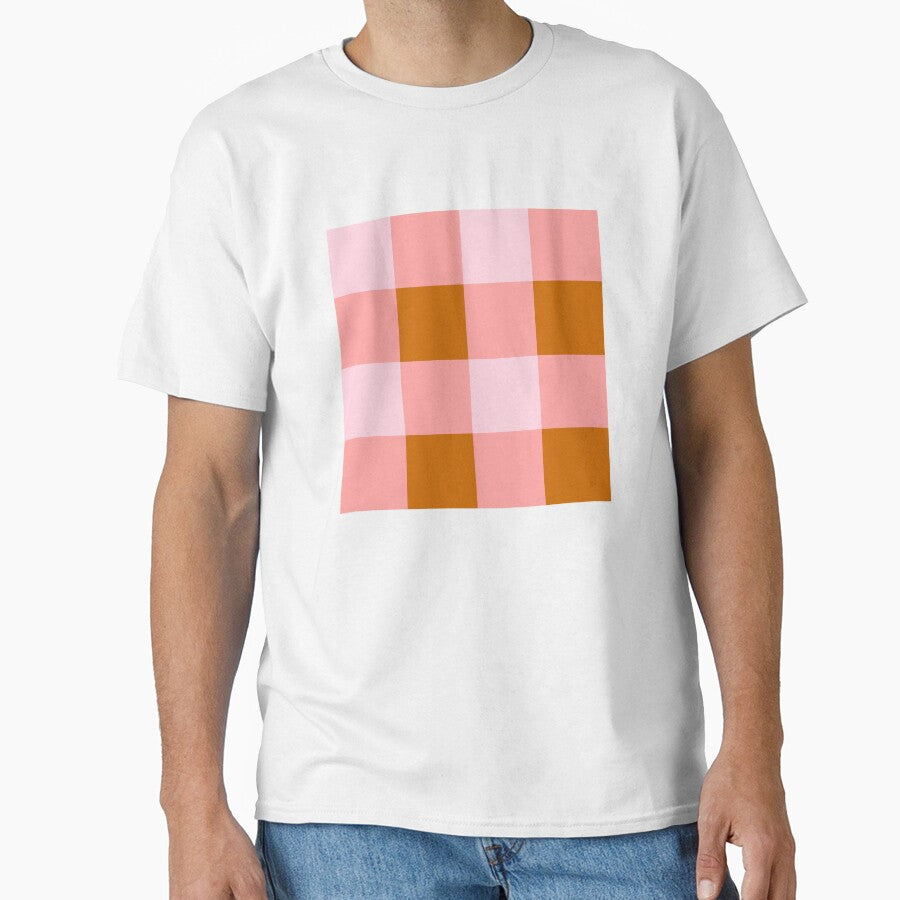 Peach and brown gingham by beesocks