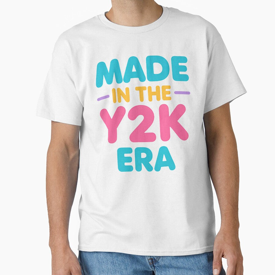 “Made in the Y2K Era – Cute Retro Aesthetic Design for 2000s Babies” by TeeTimeTreasure