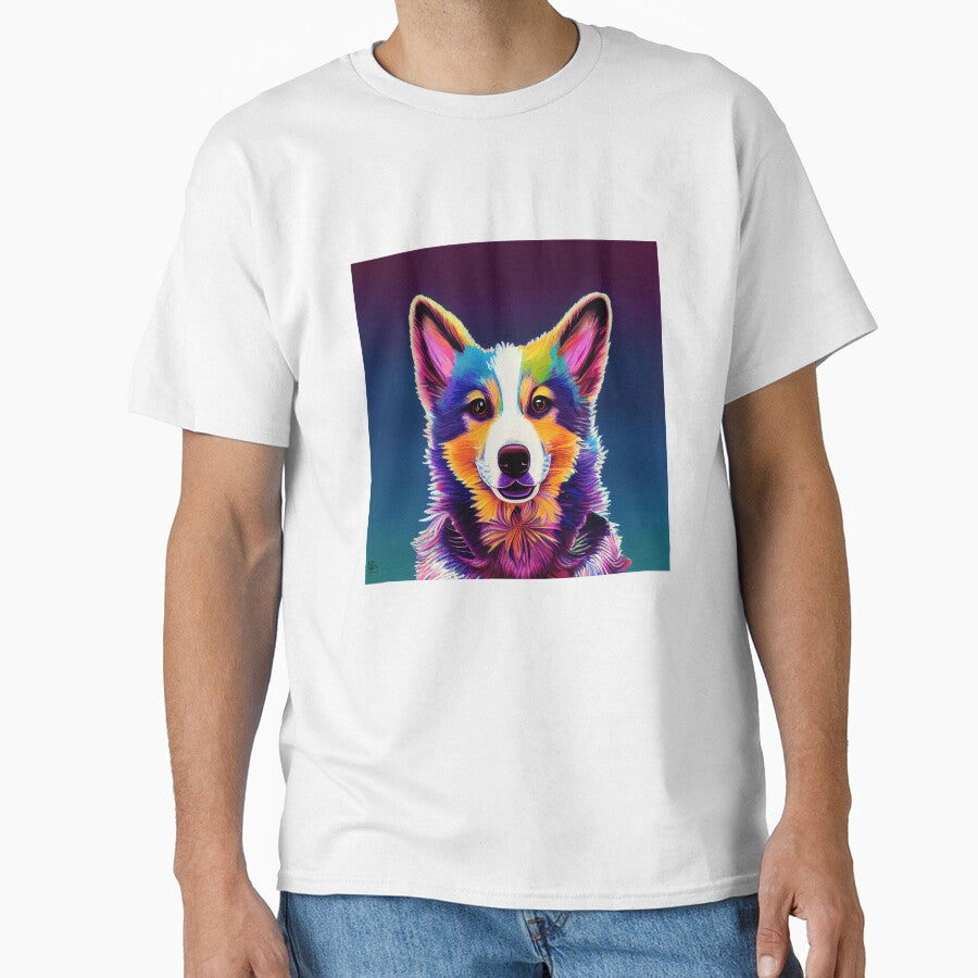 psychedelic happy corgi by Aliveforfun