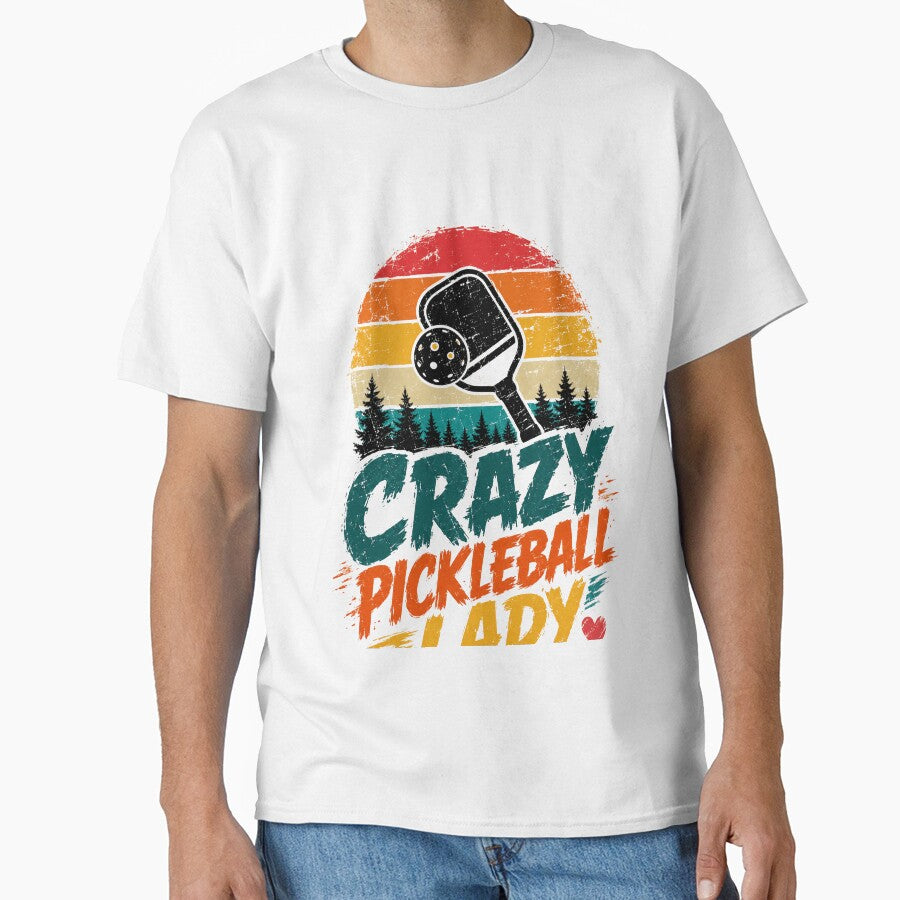 Crazy Pickleball Lady Women Player Enthusiast by JonesFlora2025