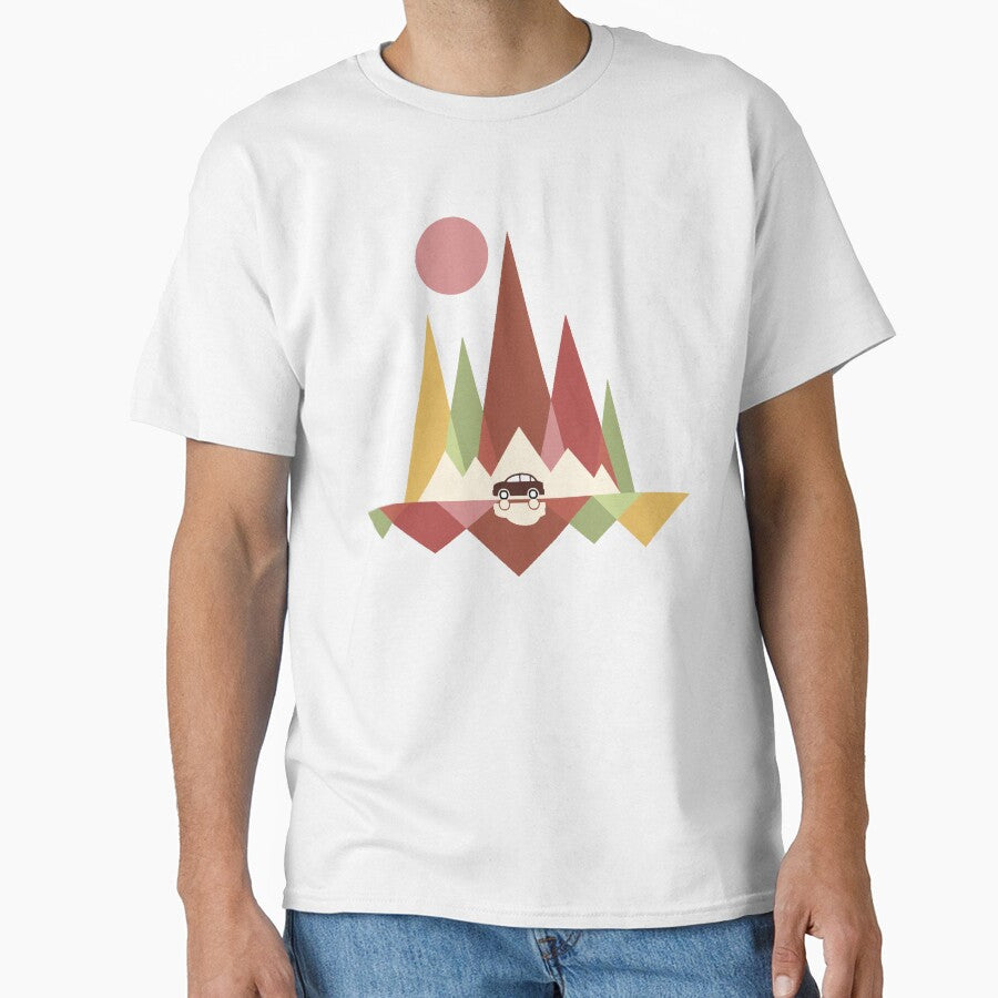 Clean Mountain Roadtrip – Retro Minimalist Design by Fran Studio