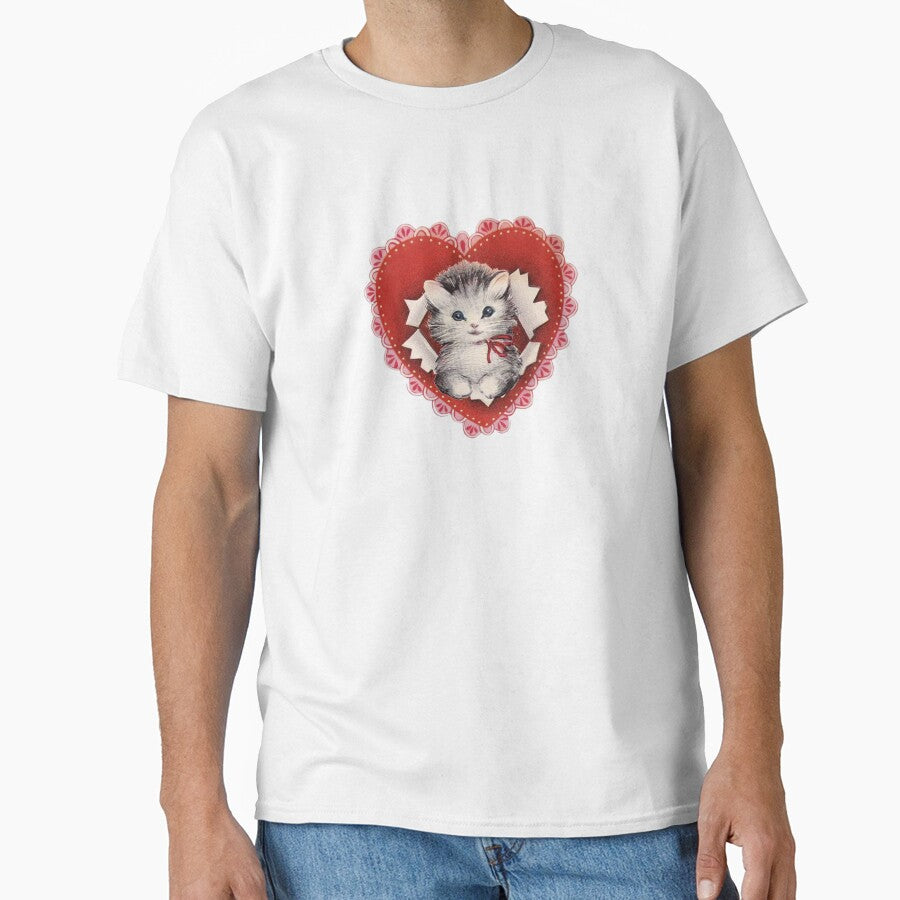 Vintage cat with heart by Pixiedrop