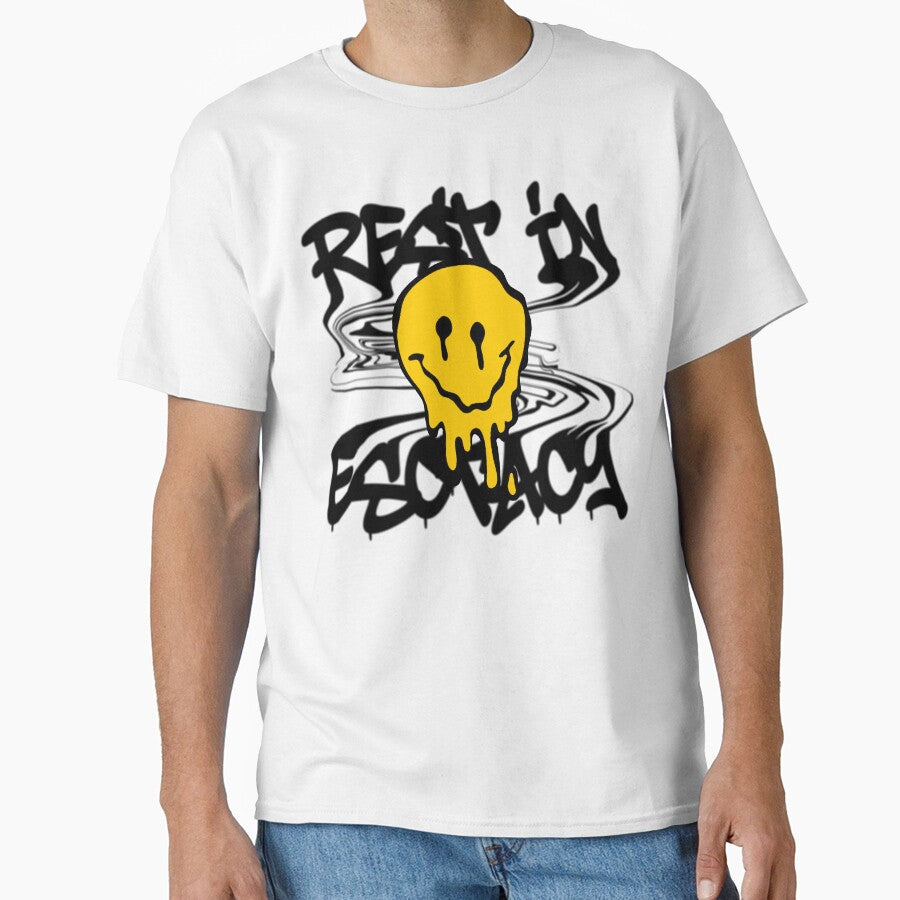 Rest In Ecstasy – Melting Smiley Graphic Tee by Never Satisifed AU