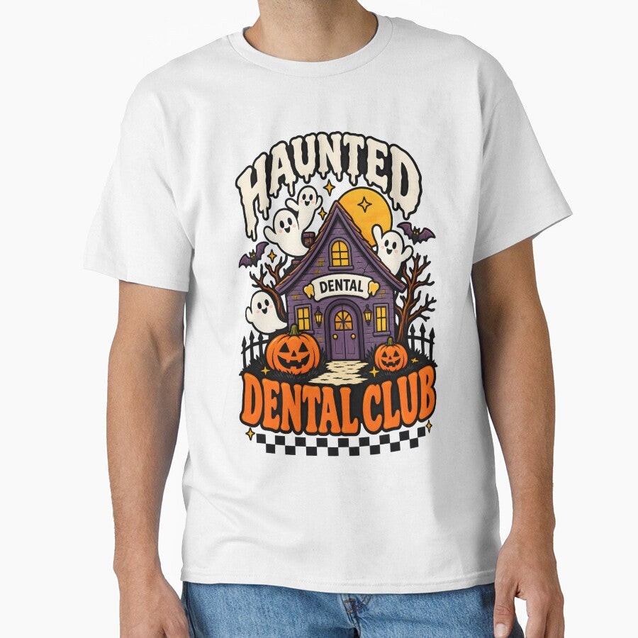 Haunted Dental Club - Cute Halloween Dentist Design by oumayma mokrane
