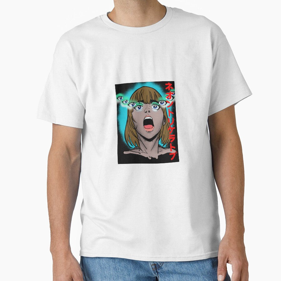Perfect for fans of vaporwave, neo-noir, manga. by Neon triceratops