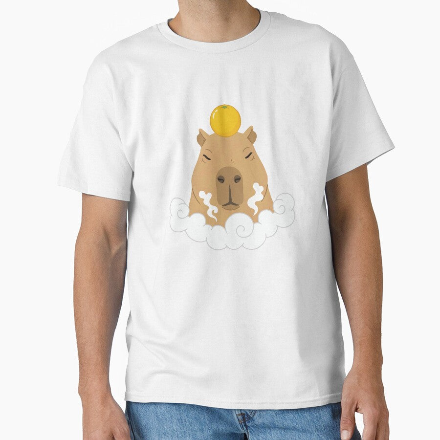 Zen Master - Capybara Balancing Yuzu Fruit by Petzzz