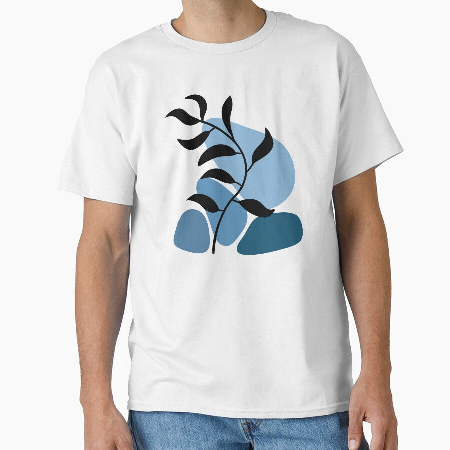 Whimsical Nature Blue Boho Minimalism by Sartoris Art