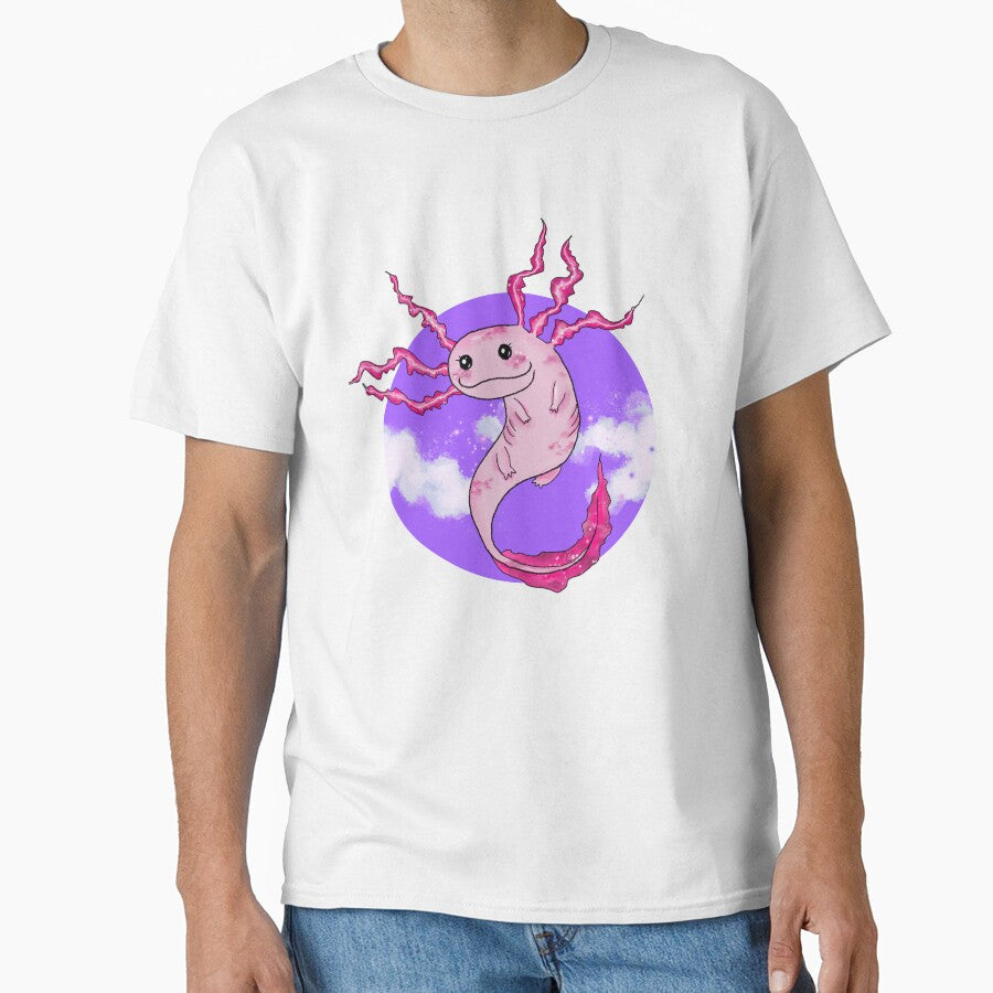 Pink axolotl by Kaputtkowski Art Shop