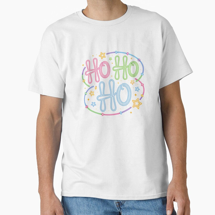 Ho Ho Ho Neon Christmas Lights Design by TalalosART