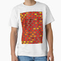 Retro Red and Orange Polka Dot Pattern by SouthPrint