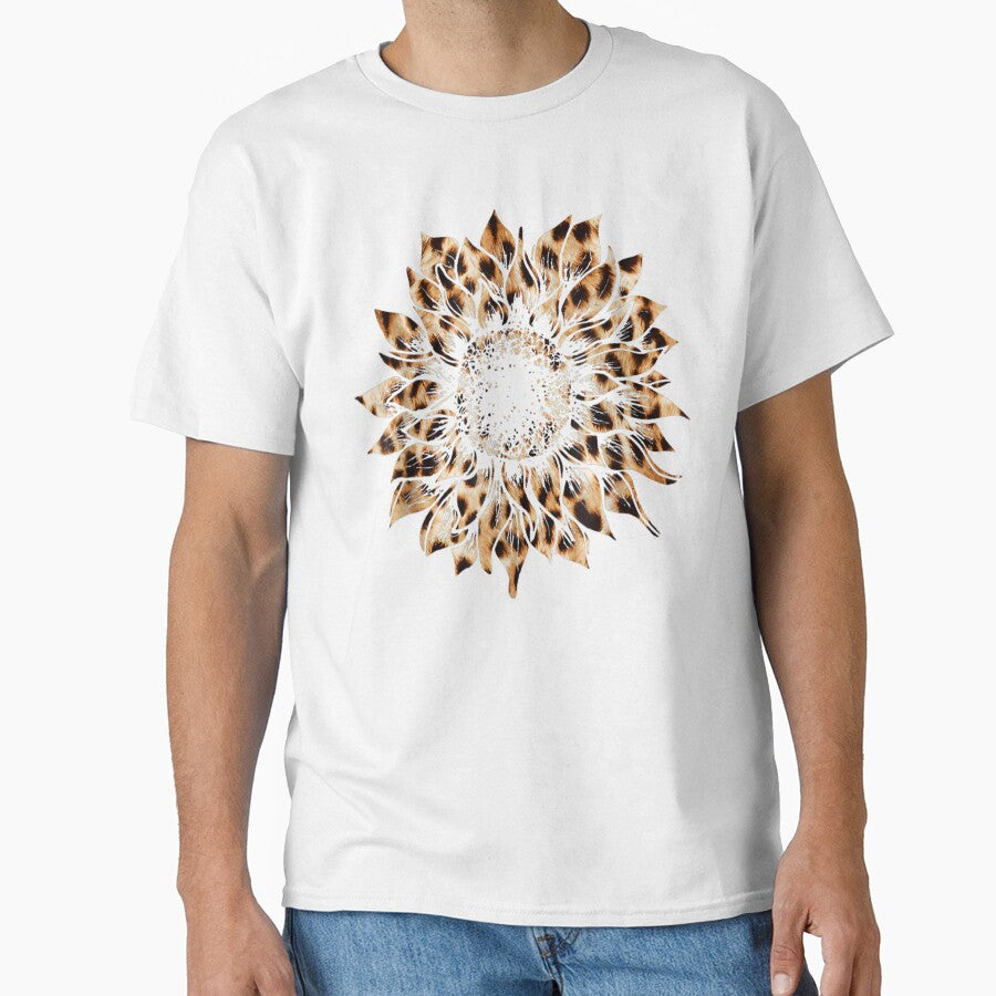Leopard Sunflower Hippie Sunflower Cheetah Fashion by DeannaMarks