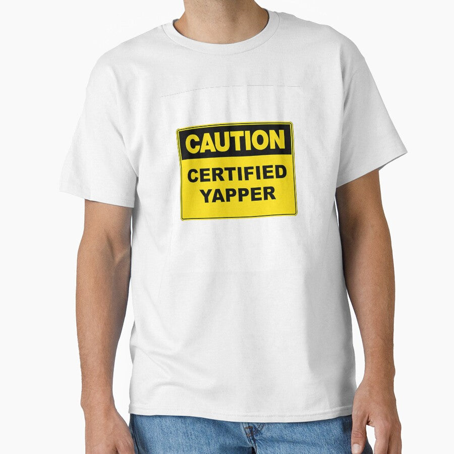 Caution Certified Yapper Sticker by rykerres