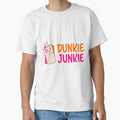 Donut and coffee lover Dunkie Junkie Short Sleeve by vkcnsaso51