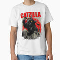 Catzilla - Funny Cat Lover Kitten Kitty Short Sleeve 	 Small by nnaqyuboeyl64