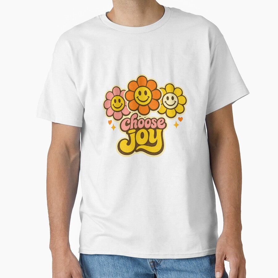 Retro Groovy Smiley Flowers by Paninides