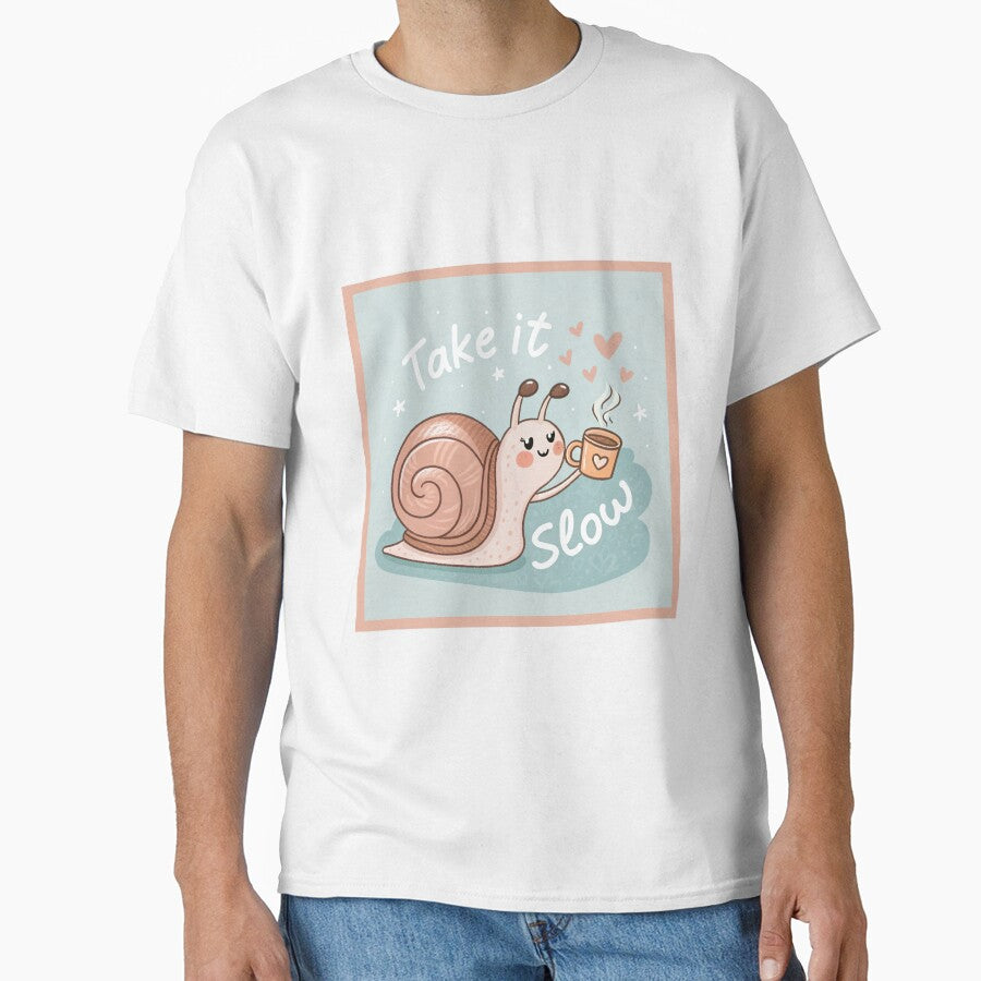 Cute Snail Coffee Lover - Take It Slow Motivation by asliberry