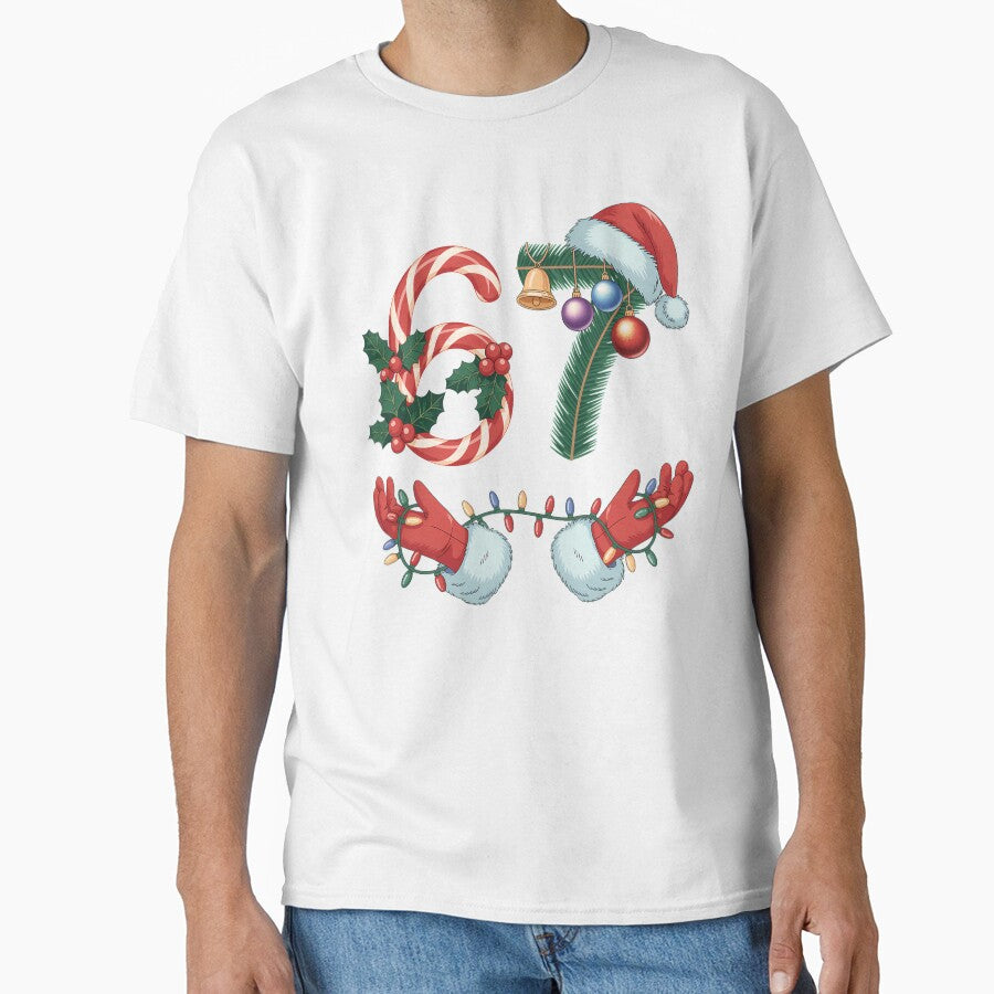 67 Christmas 6 7 Meme Pajamas Holiday Gen Alpha Slang by grumpzara