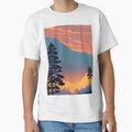Add a Touch of Beauty and Tranquility to Your Life with Our Stunning Minimalist Tree and Mountain View Prints by supeart
