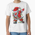 Dabbing Santa Christmas Tree Lights Xmas 	 	 Kids Dab Short Sleeve 	 Black by maissgulnari