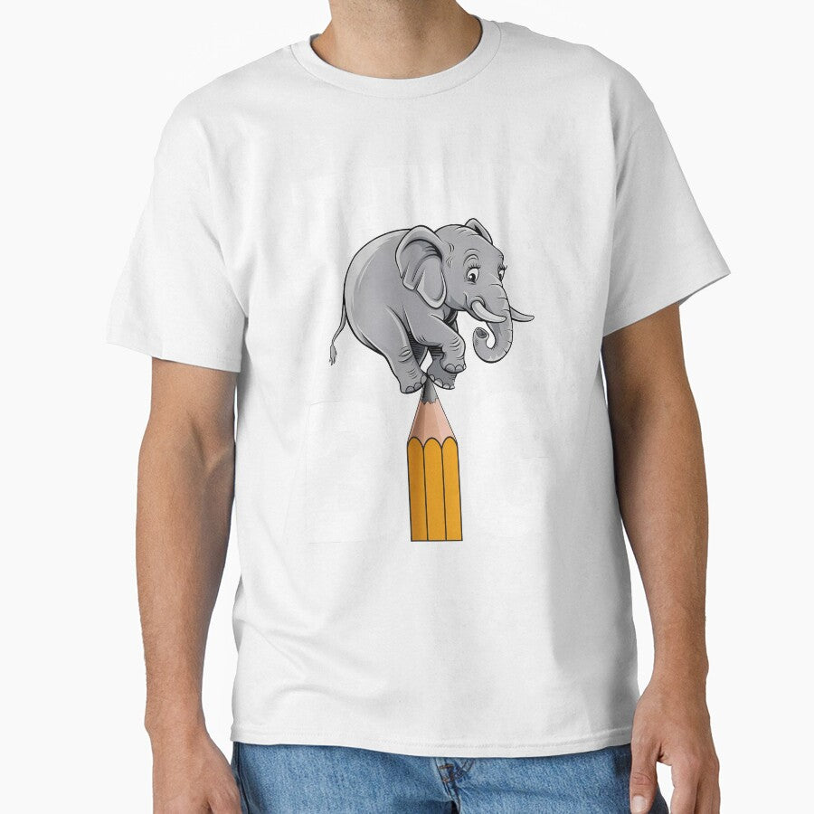 Think Big Elephant Balancing on Pencil Motivation by Infinitee8hirts