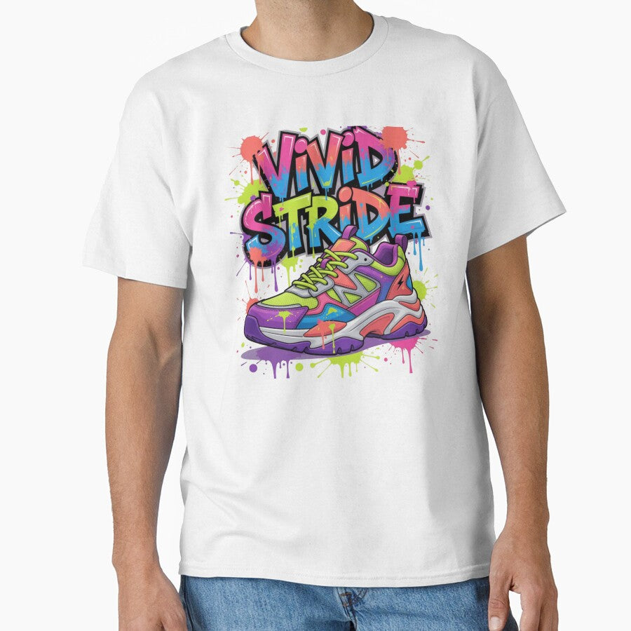 Vivid Stride Color Splash Sneaker Urban Artwork Souvenir Summer Edition by Imaginarium of Chaos falcon88
