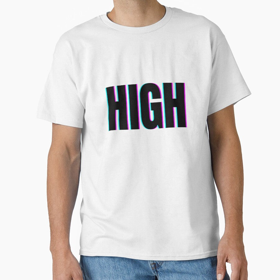HIGH – Neon Glitch Typography Design by BloomOfDesign