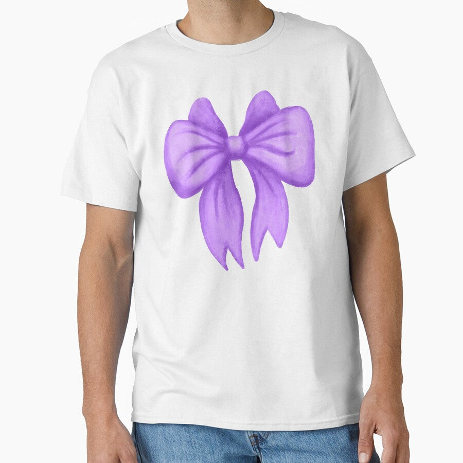Coquette Aesthetic Purple Bow Pattern by Julie Erin Designs