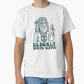 Elderly White Hippie Retro Vintage Funny by Maxwell05