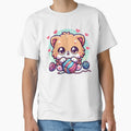 Cat Playing With Yarn Cozy Cat Lover Gift Design by CyfroweMysli