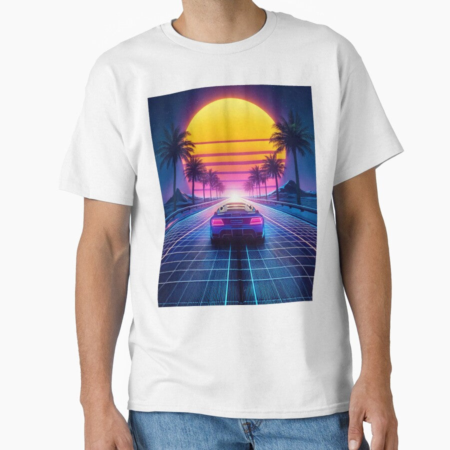 Sunset Drive In Synthwave Style by Unwind-Art-Work