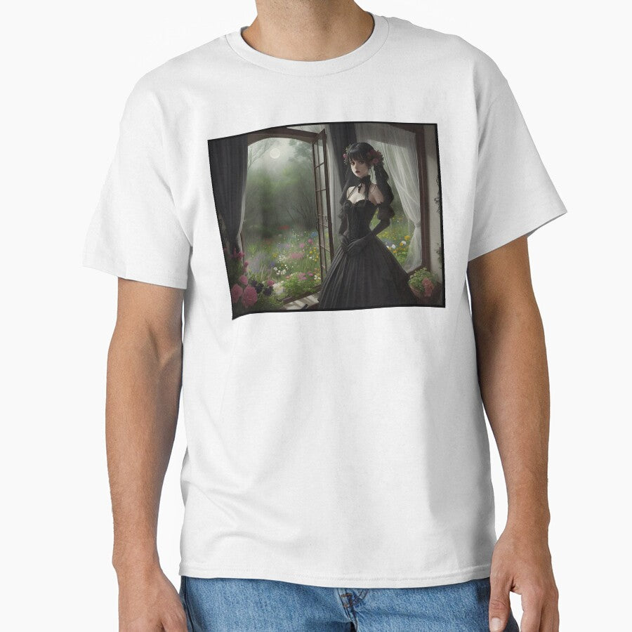 Romantic Goth Lady and Dark Aesthetic Garden by SoccaTamam
