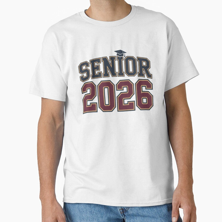 Senior 2026 Graduation Collegiate Sport Retro Design by Okada's t-shirts & accessories