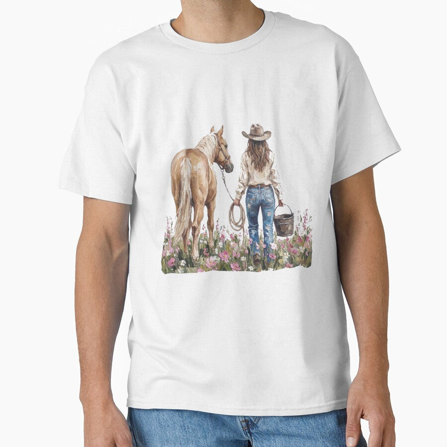 Horse and Western Cowgirl by Gbriel3