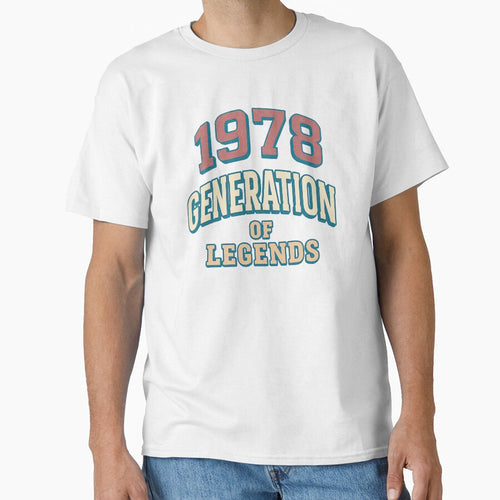 1978 Generation of Legends – Retro Vintage Distressed Typography Design by ArcadiaSilence