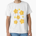 Yellow and Orange Retro Groovy Flowers by thepaisleyswan