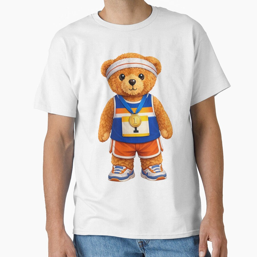 Cute Champion Marathon Runner Teddy Bear with Gold Medal ? by CuteBear87