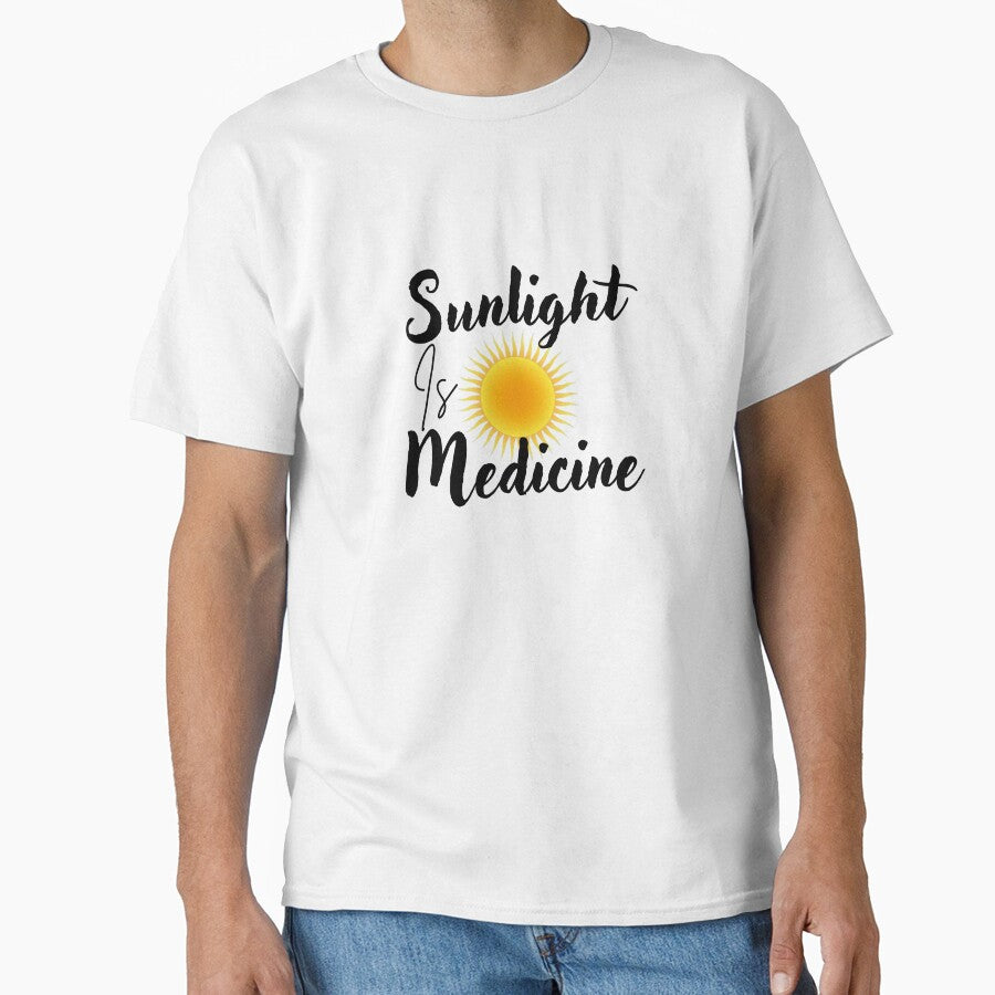 Sunlight Is Medicine – Positive Wellness Quote Design by Uceepeace
