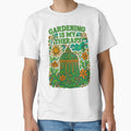 Gardening Is My Therapy Colorful Greenhouse Floral Art Design by Victor Shadehorn